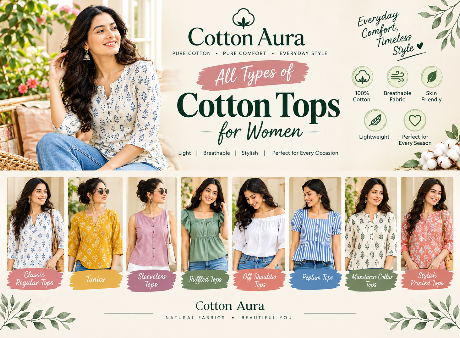 Cotton Tops for Women