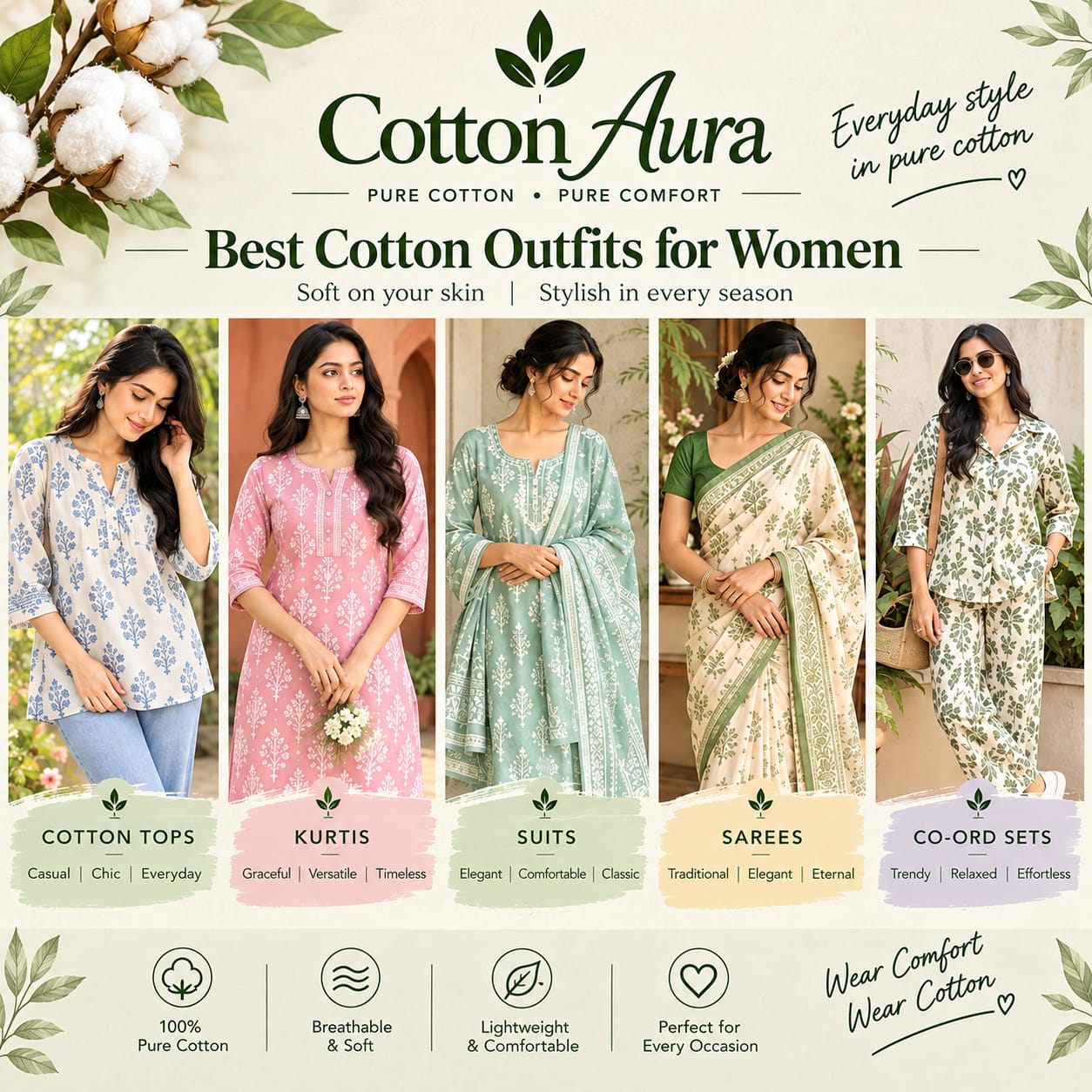 best cotton outfits for women